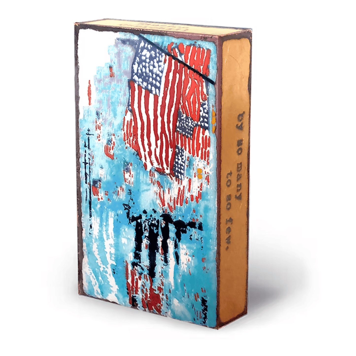 American Heroes - 251 - Copper Art Block - Lizzy G's Fine Gifts