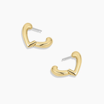 Amour Heart Huggie Earrings - Lizzy G's Fine Gifts