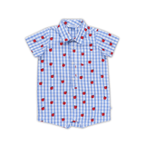 Apple Orchard Button Up Romper - Lizzy G's Fine Gifts