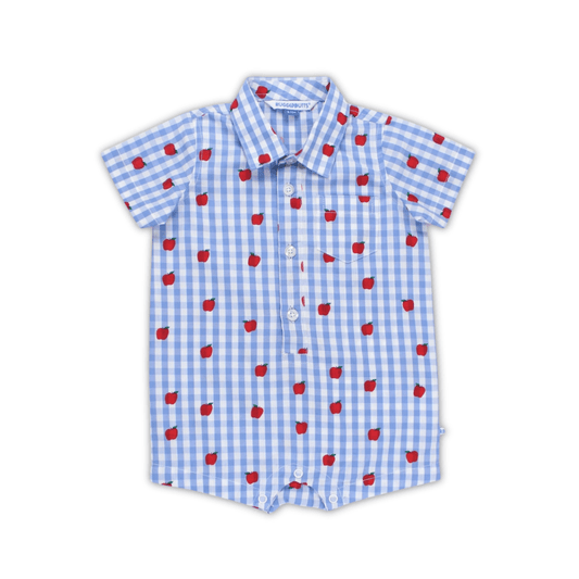 Apple Orchard Button Up Romper - Lizzy G's Fine Gifts