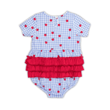 Apple Orchard Short Sleeve Bubble Romper - Lizzy G's Fine Gifts
