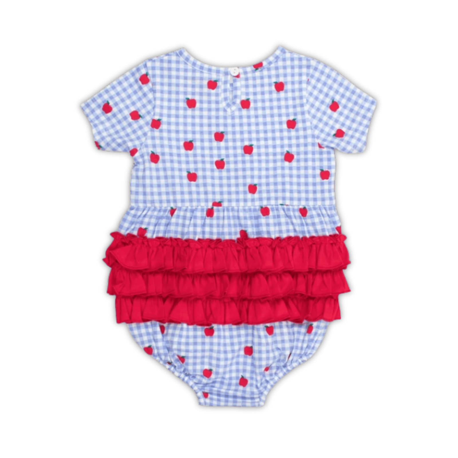 Apple Orchard Short Sleeve Bubble Romper - Lizzy G's Fine Gifts