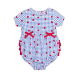 Apple Orchard Short Sleeve Bubble Romper - Lizzy G's Fine Gifts