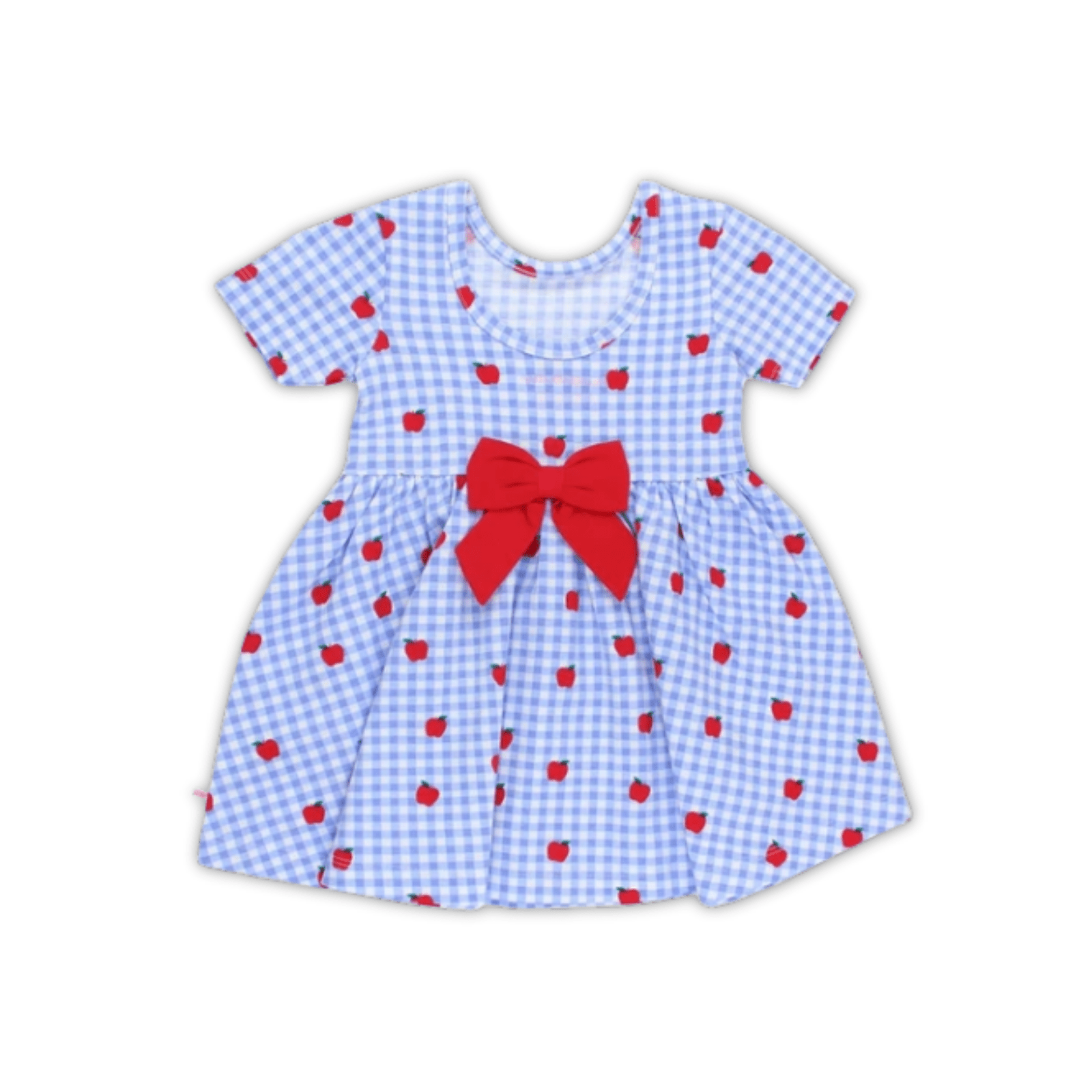 Apple Orchard Short Sleeve Twirl Dress - Lizzy G's Fine Gifts