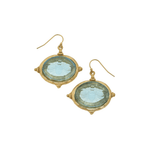 Aqua Venetian Glass Bee Earrings - Lizzy G's Fine Gifts