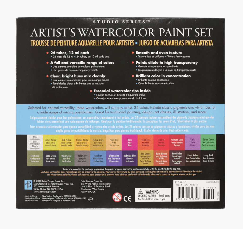 Artist Watercolor Paint Set - Lizzy G's Fine Gifts