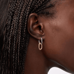 Ash Double Mini Two Tone Drop Earrings - Lizzy G's Fine Gifts