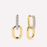 Ash Double Pave Drop Earrings - Lizzy G's Fine Gifts
