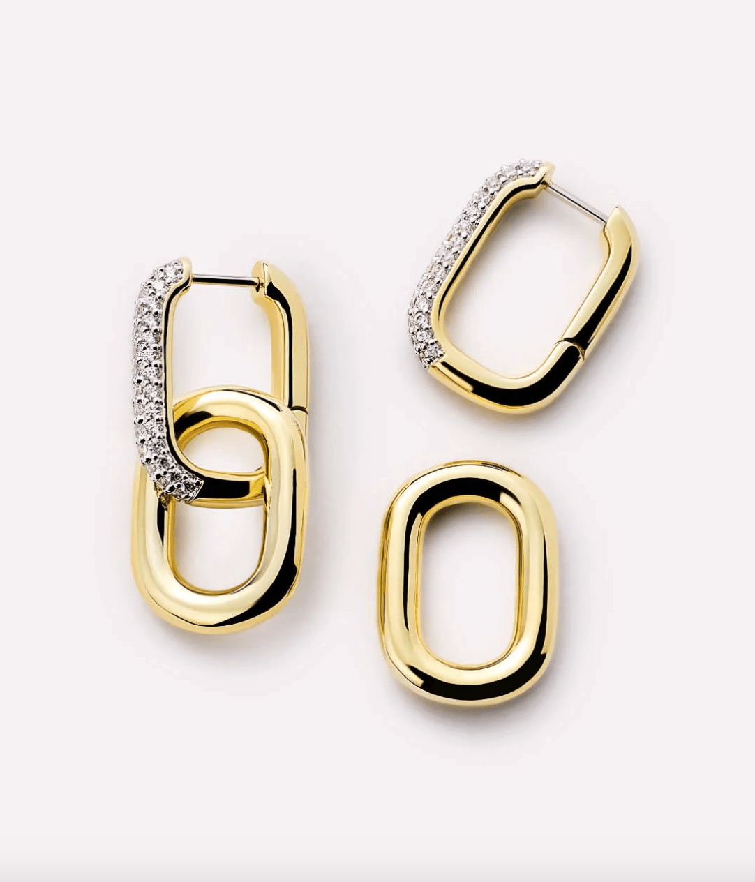 Ash Double Pave Drop Earrings - Lizzy G's Fine Gifts