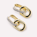 Ash Double Pave Drop Earrings - Lizzy G's Fine Gifts