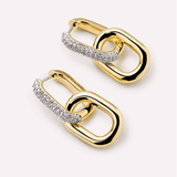 Ash Double Pave Drop Earrings - Lizzy G's Fine Gifts