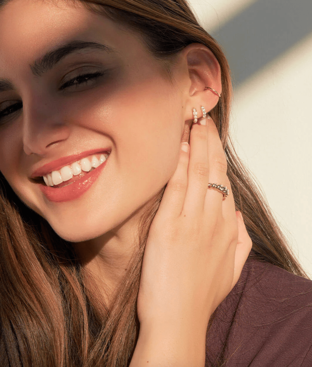 Ashley Pearl Huggie Hoops - Lizzy G's Fine Gifts