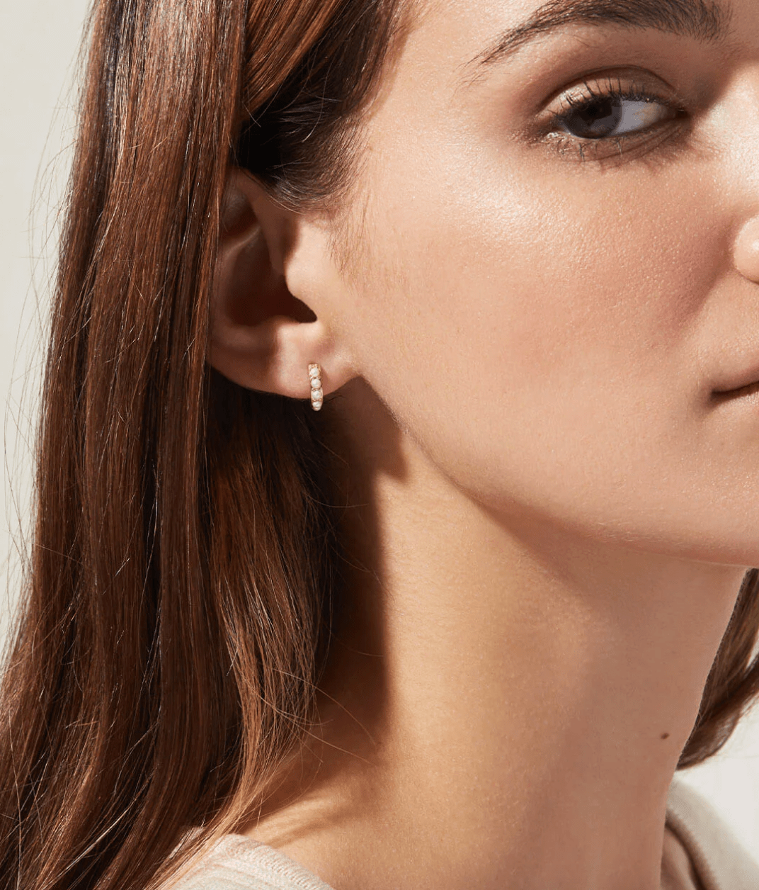 Ashley Pearl Huggie Hoops - Lizzy G's Fine Gifts