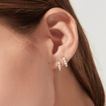 Ashley Pearl Huggie Hoops - Lizzy G's Fine Gifts