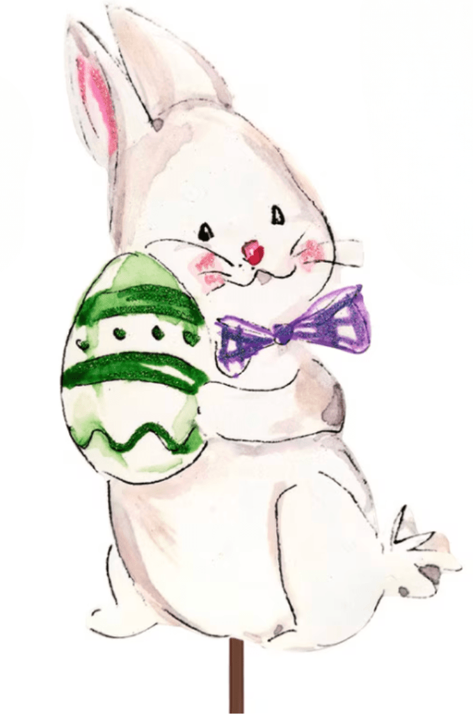 Baby Bunny Garden Stake - Lizzy G's Fine Gifts