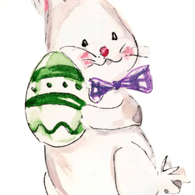 Baby Bunny Garden Stake - Lizzy G's Fine Gifts