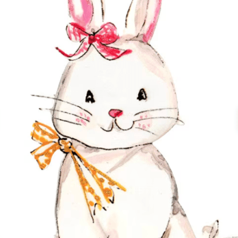 Baby Bunny Garden Stake - Lizzy G's Fine Gifts