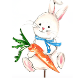 Baby Bunny Garden Stake - Lizzy G's Fine Gifts