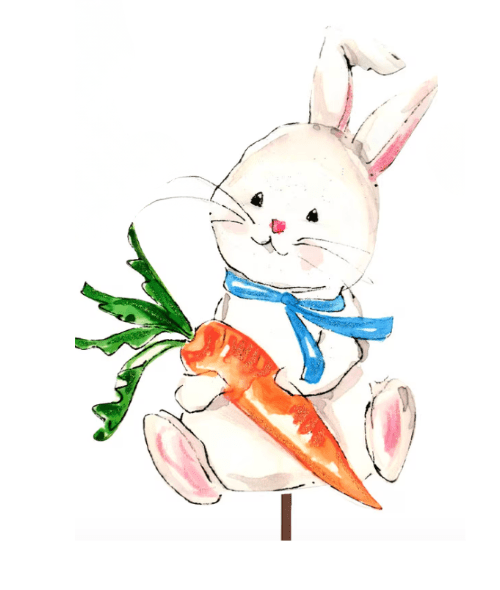 Baby Bunny Garden Stake - Lizzy G's Fine Gifts