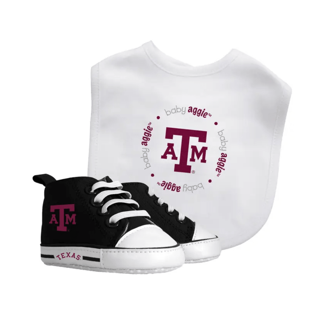 Baby Shoes & Bib Gift Set - Lizzy G's Fine Gifts