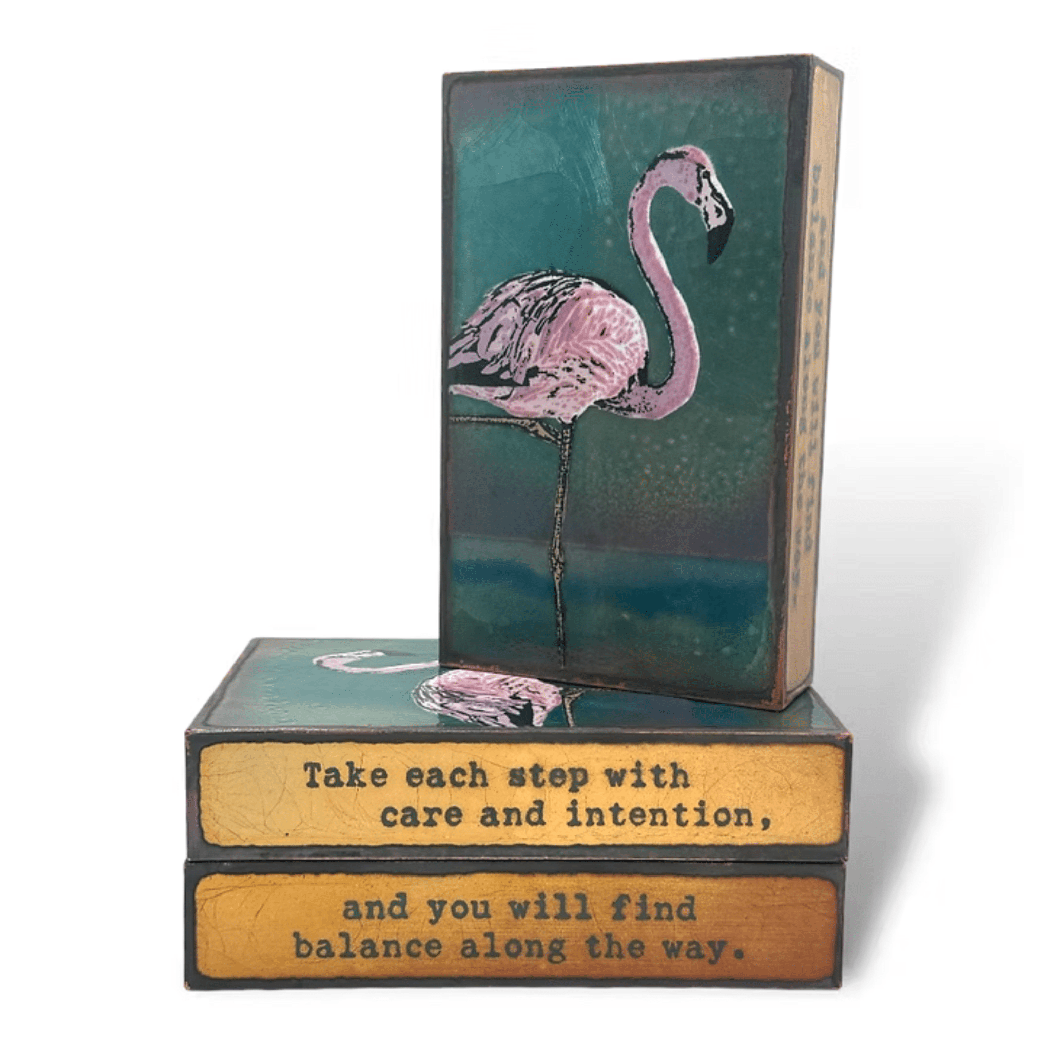 Balancing Act - 279 - Copper Art Block - Lizzy G's Fine Gifts