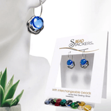 Bead Stacker Earrings - Flower - Lizzy G's Fine Gifts