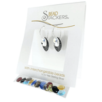 Bead Stacker Earrings - Leaf - Lizzy G's Fine Gifts