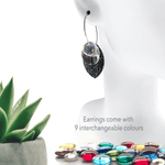 Bead Stacker Earrings - Leaf - Lizzy G's Fine Gifts