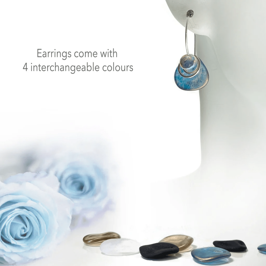 Bead Stacker Earrings - Petal - Lizzy G's Fine Gifts