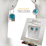 Bead Stacker Earrings - Square - Lizzy G's Fine Gifts