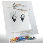 Bead Stacker Earrings - Textured Drop - Lizzy G's Fine Gifts