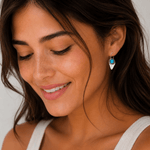 Bead Stacker Earrings - Textured Drop - Lizzy G's Fine Gifts