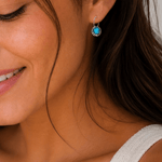 Bead Stacker Earrings - Textured Drop - Lizzy G's Fine Gifts