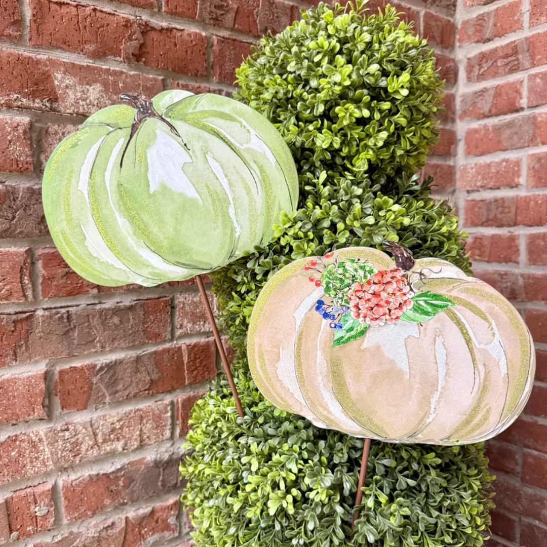Beck's Autumn Feast Pumpkin Metal Decor - Lizzy G's Fine Gifts