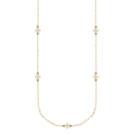 Believer Cross Station Necklace - Gold - Lizzy G's Fine Gifts