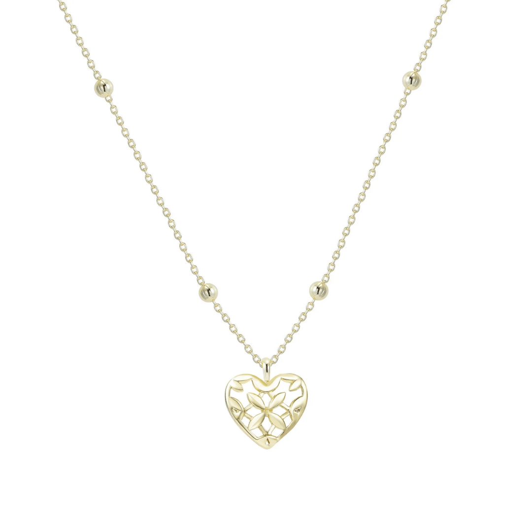 Believer Heart Drop Necklace - Lizzy G's Fine Gifts
