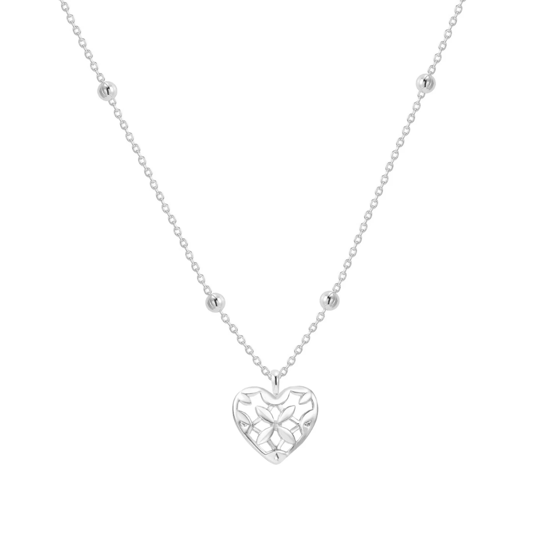 Believer Heart Drop Necklace - Lizzy G's Fine Gifts