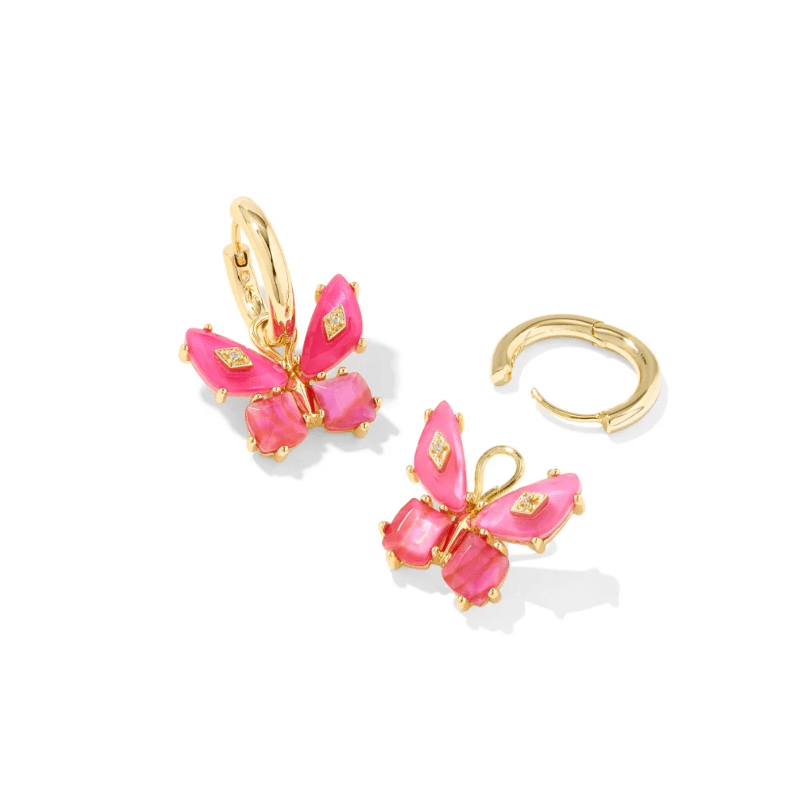 Bianca Butterfly Huggie Earrings - Lizzy G's Fine Gifts