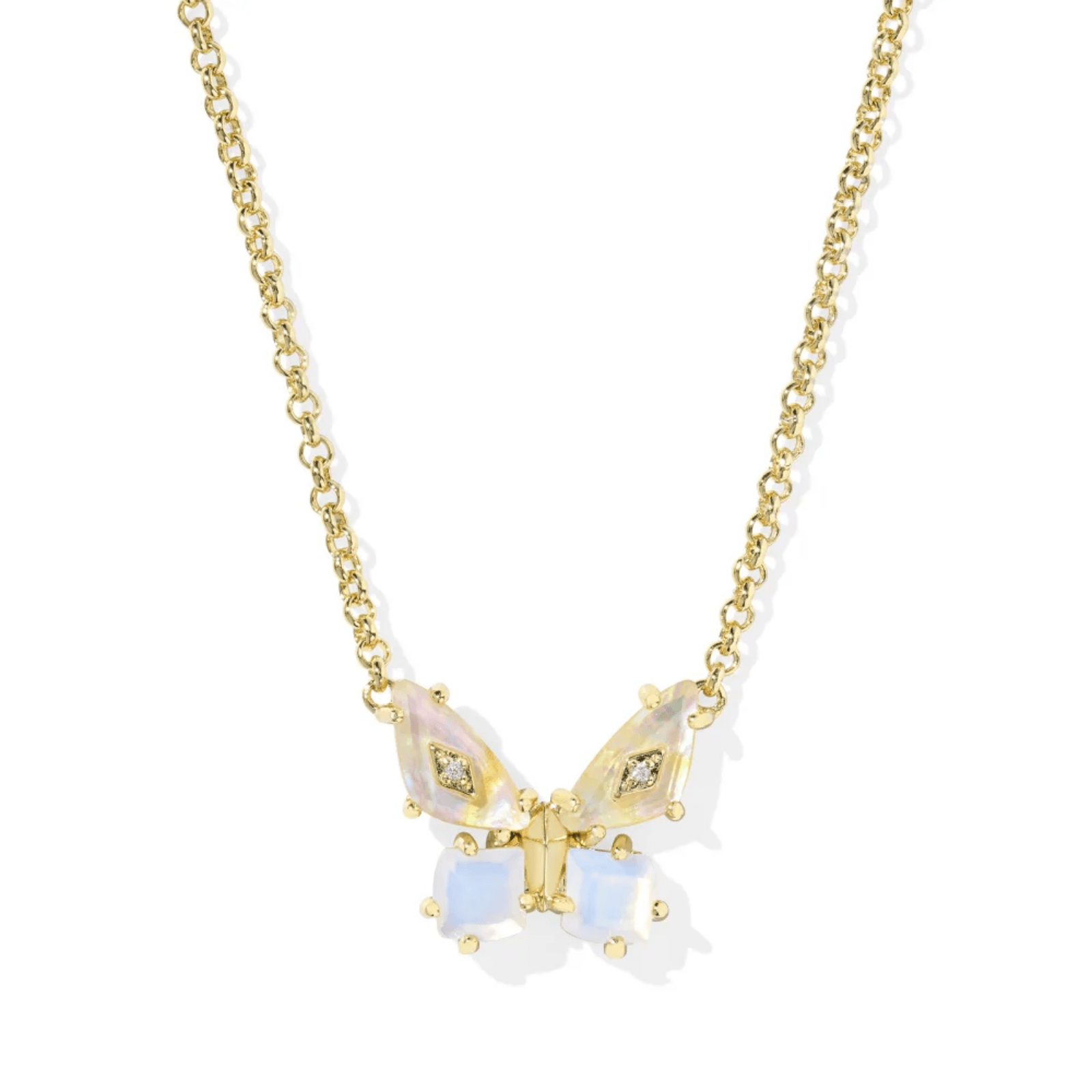 Bianca Butterfly Short Pendant Necklace - Lizzy G's Fine Gifts
