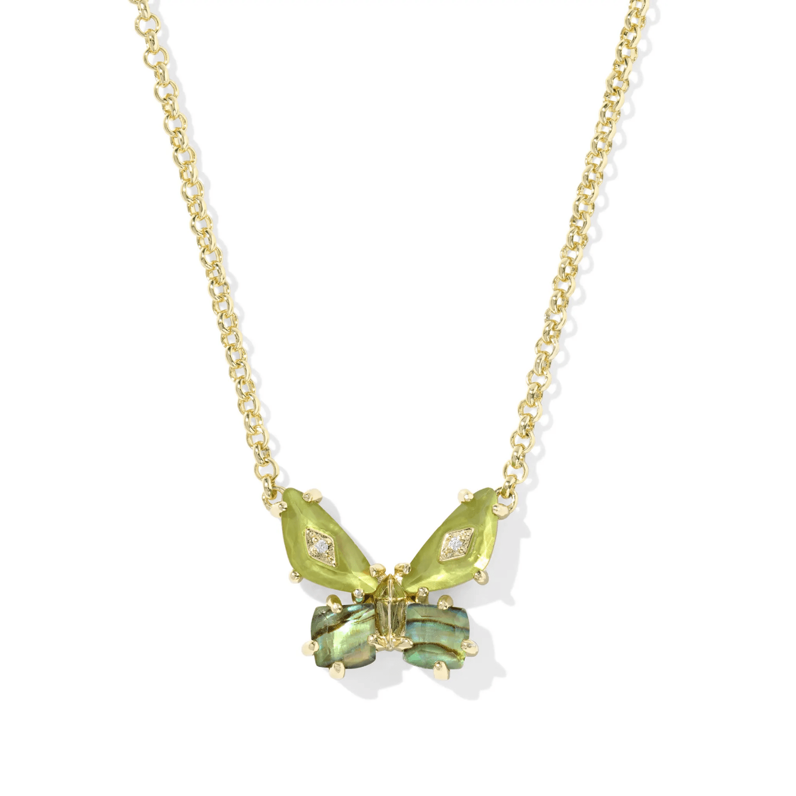 Bianca Butterfly Short Pendant Necklace - Lizzy G's Fine Gifts