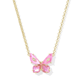 Bianca Butterfly Short Pendant Necklace - Lizzy G's Fine Gifts