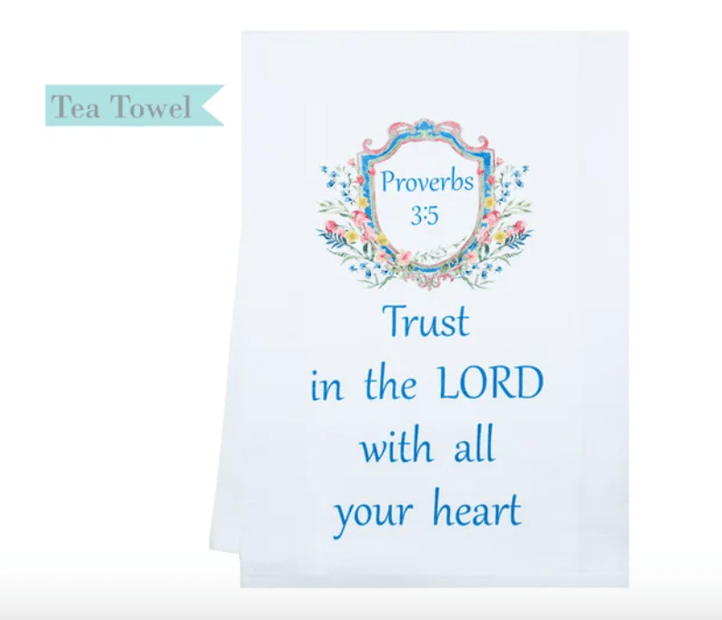 Bible Verse Dish Towel - Lizzy G's Fine Gifts