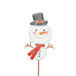 Big Head Snowman Garden Stake - Lizzy G's Fine Gifts
