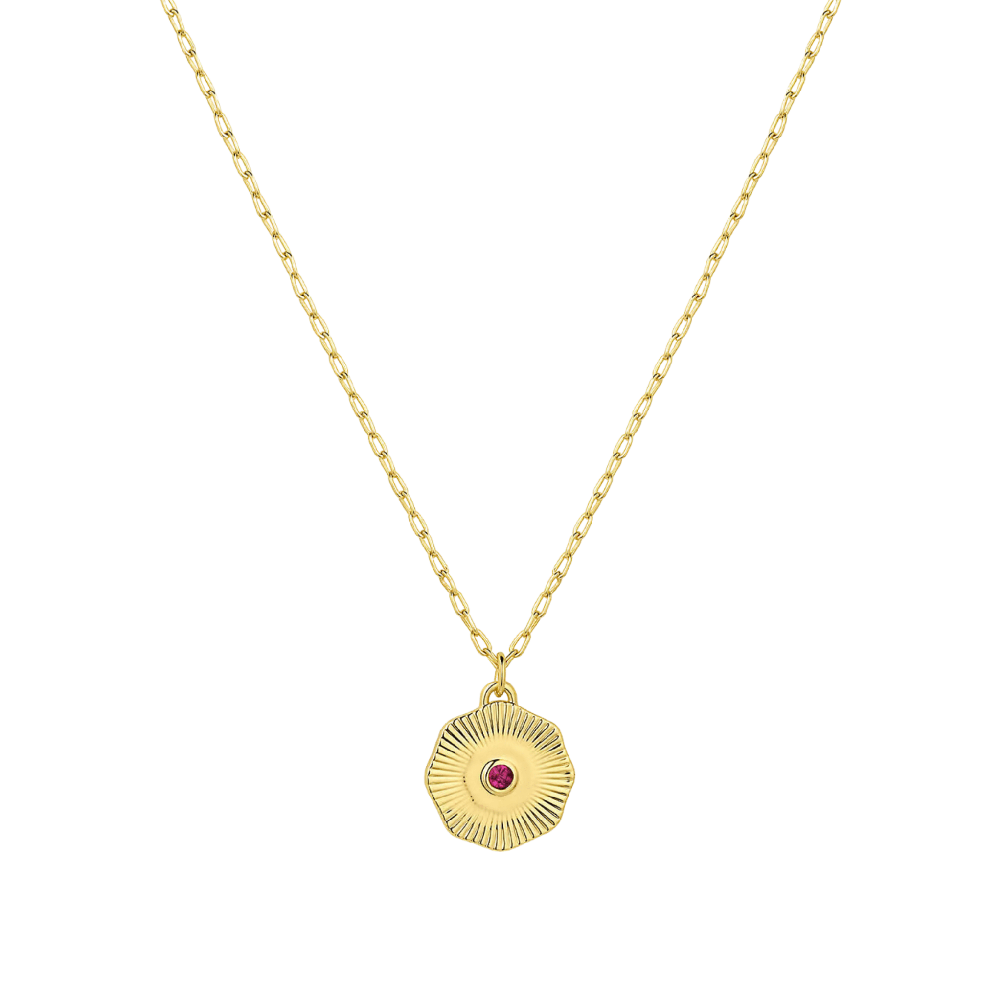 Birthstone Coin Necklace (Multiple Styles Available) - Lizzy G's Fine Gifts