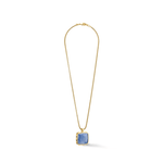 Blue Amulet Spikes Square Aventurine Necklace - Lizzy G's Fine Gifts