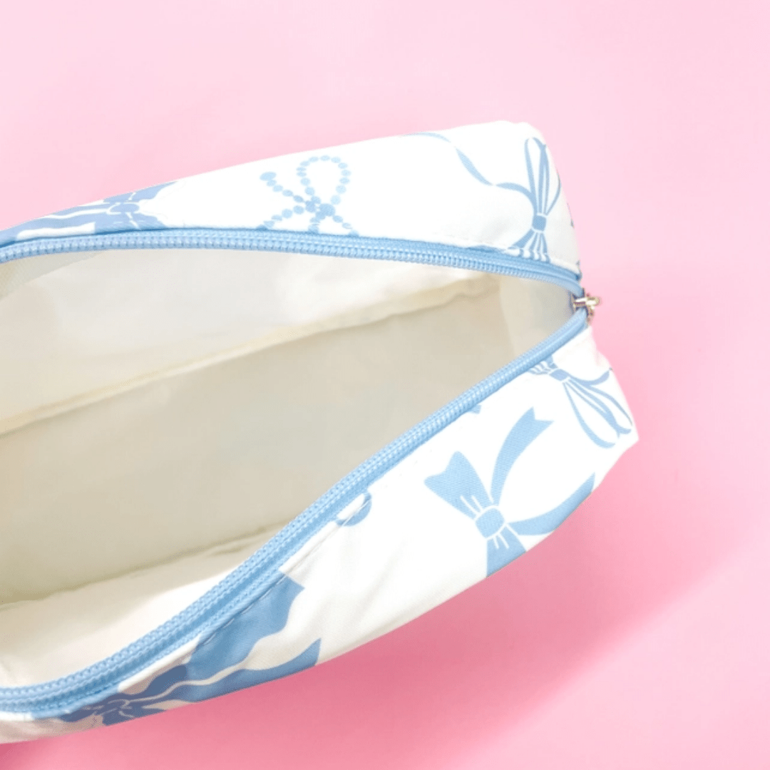 Blue Bow Travel Bag - Lizzy G's Fine Gifts