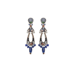 Blue Domes Earrings - Athena - Lizzy G's Fine Gifts