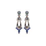 Blue Domes Earrings - Athena - Lizzy G's Fine Gifts