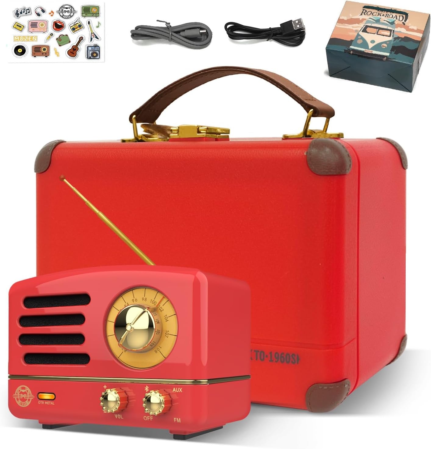 Bluetooth Radio - Red - Lizzy G's Fine Gifts