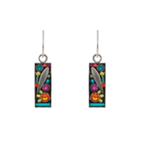 Botanical Rectangle Leaf Earring - Lizzy G's Fine Gifts